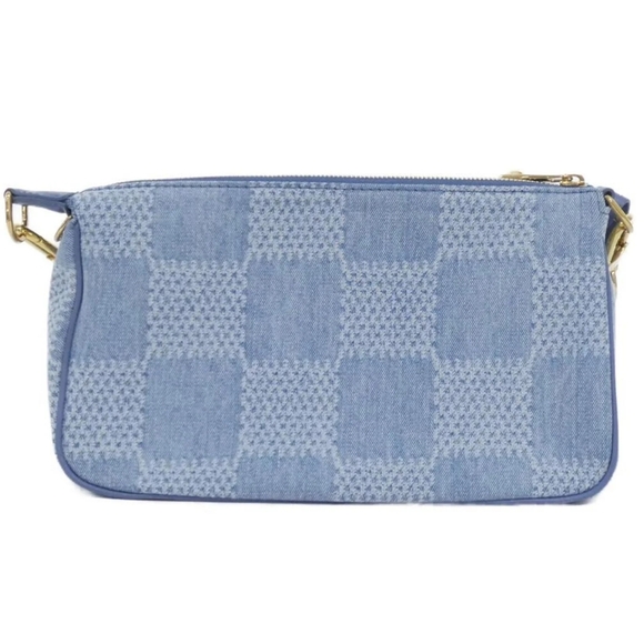 Loius Vuitton Denim Damier Limited Ed. Large Pouch - COA included - Picture 3 of 16